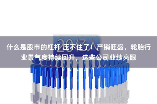 什么是股市的杠杆 压不住了！产销旺盛，轮胎行业景气度持续回升，这些公司业绩亮眼