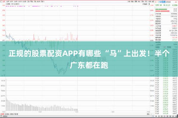 正规的股票配资APP有哪些 “马”上出发！半个广东都在跑